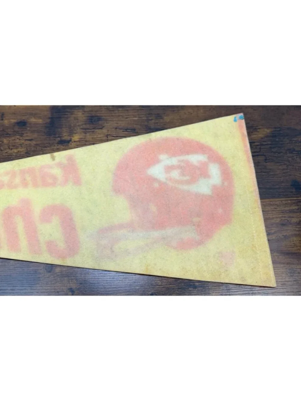 Vintage Kansas City Chiefs Pennant Felt Flag NFL Memorabilia 30 inches